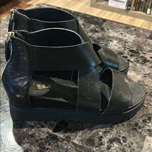 Steve Madden Black Strappy Women's Shoes